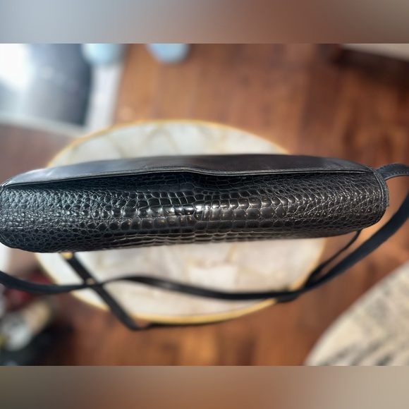 ❌hold❌ Bally Leather Croc-Embossed | 3 way Bag | Leather Lined | Vintage - Picture 9 of 16